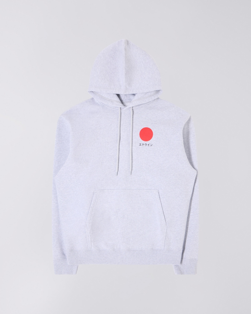 EDWIN Japanese Sun Hoodie Sweat Grey Marl