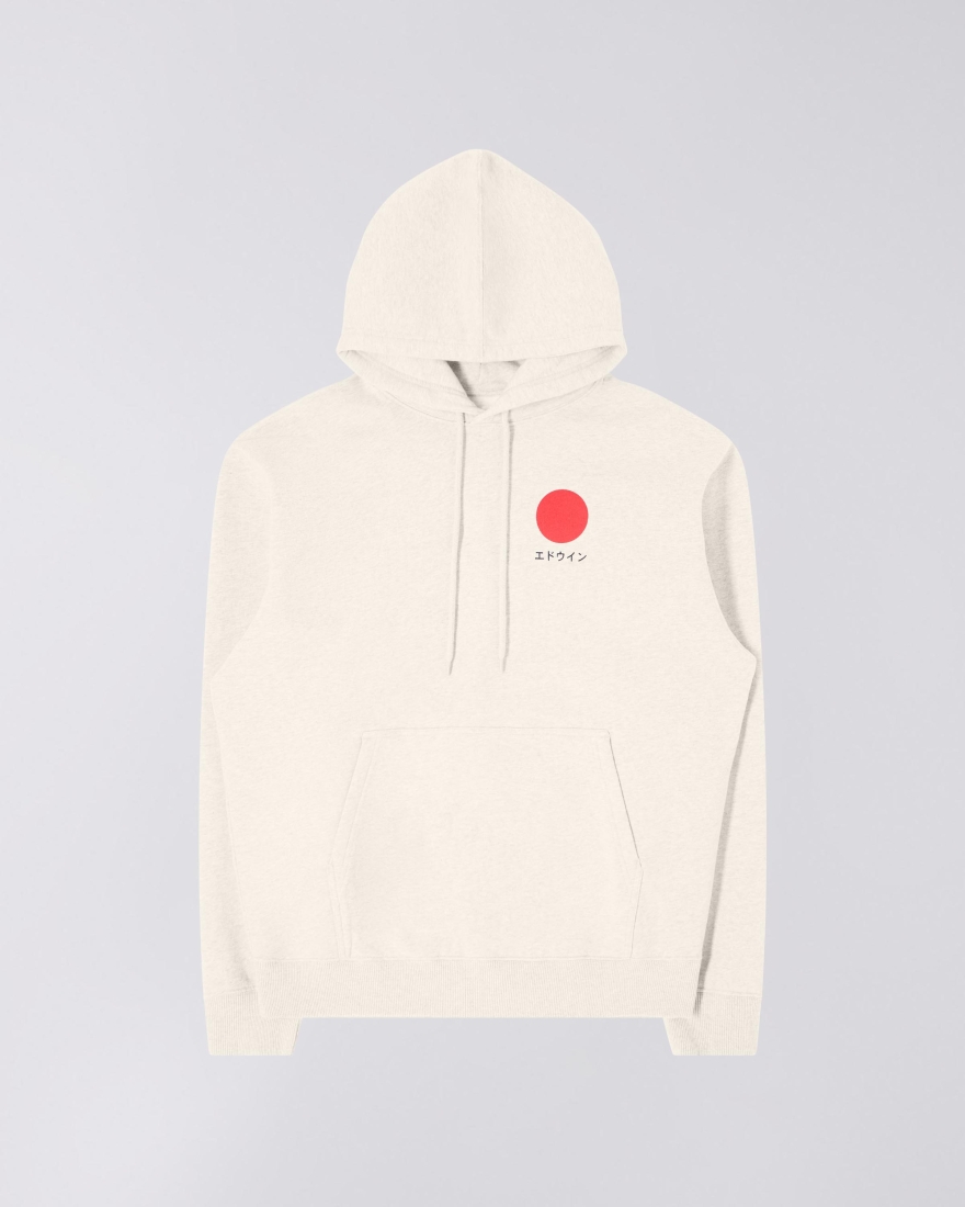 EDWIN Japanese Sun Hoodie Sweat Whisper White
