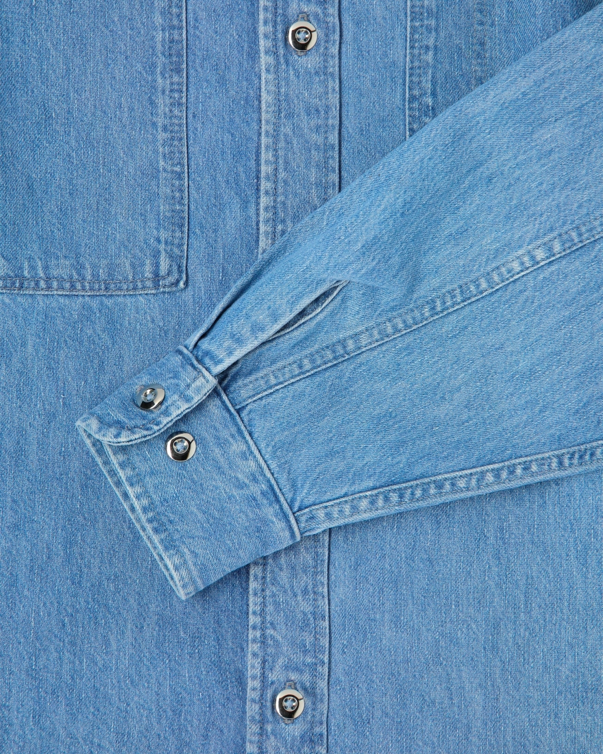 EDWIN Big-DNM Shirt LS Blue