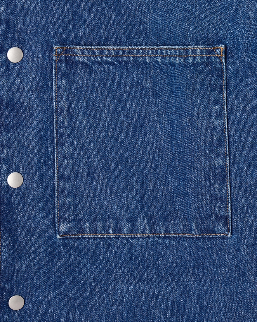 EDWIN Big Pocket Overshirt Blue