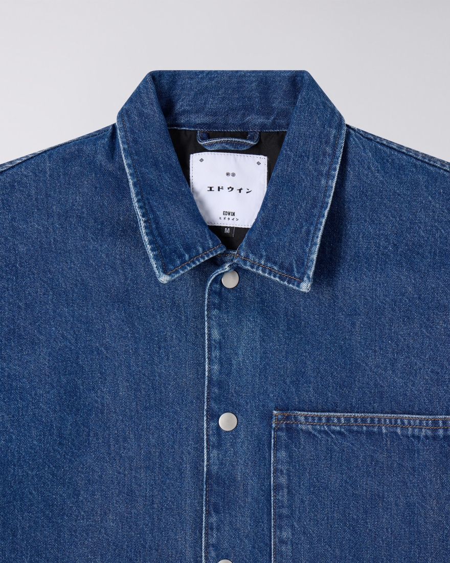 EDWIN Big Pocket Overshirt Blue