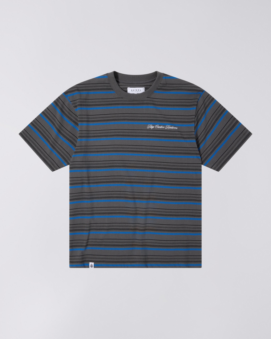 EDWIN Bolton T-Shirt Grey / Blue / Black