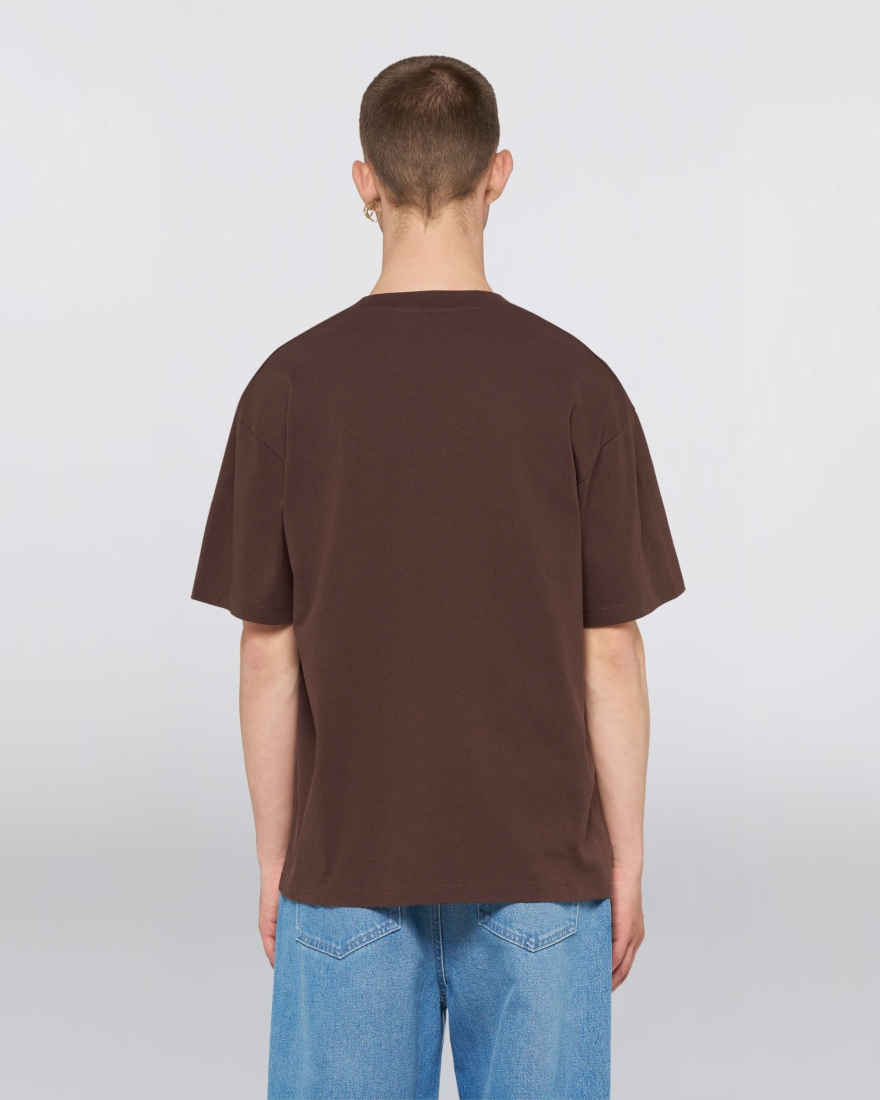 EDWIN Oversize Basic T-Shirt Coffee Bean