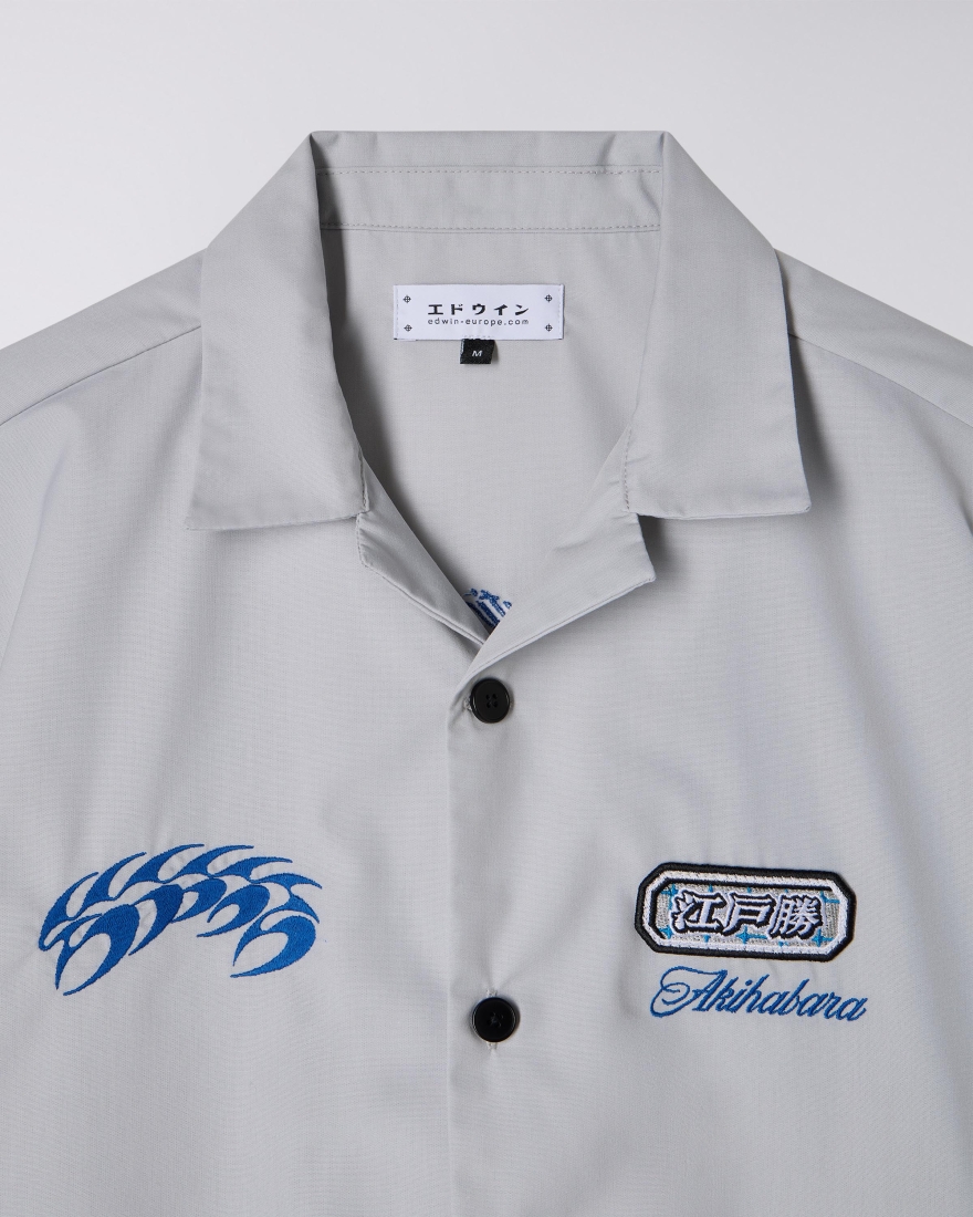 EDWIN Staff Uniform Shirt SS Pale Grey