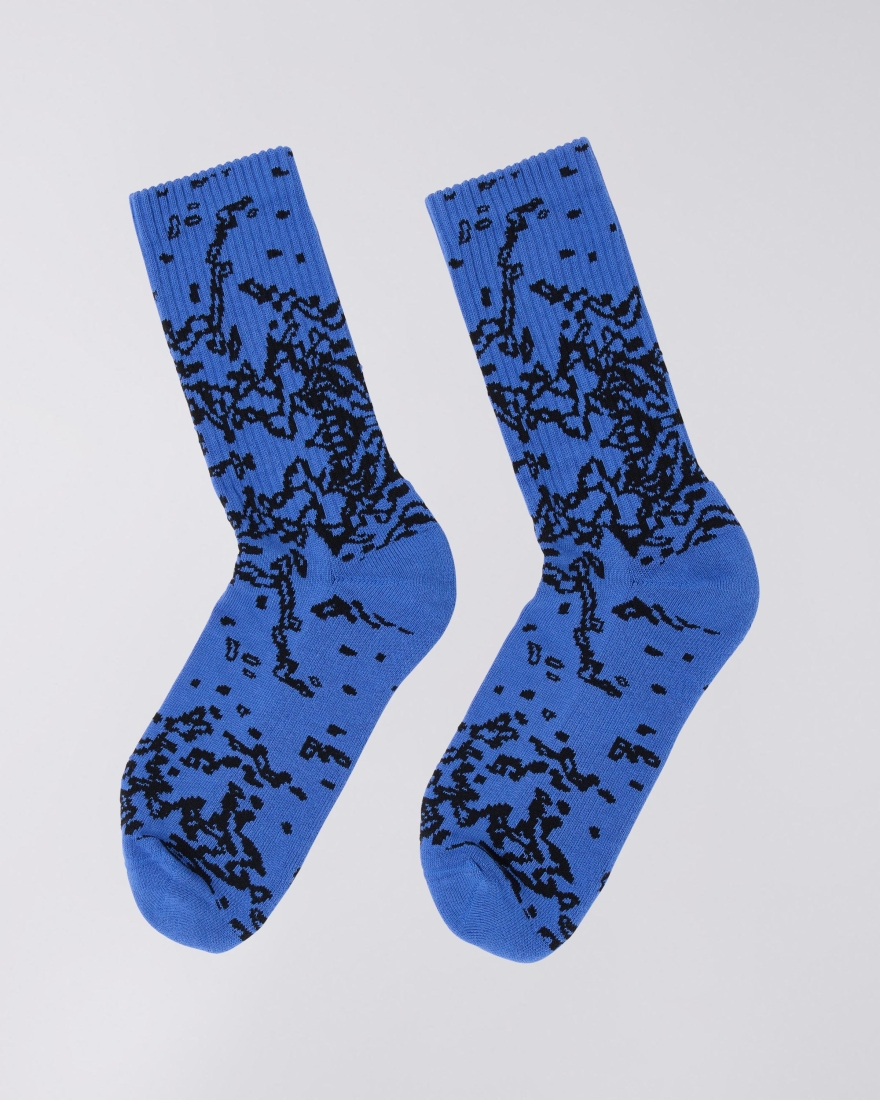EDWIN Arashi Allover Socks Blue