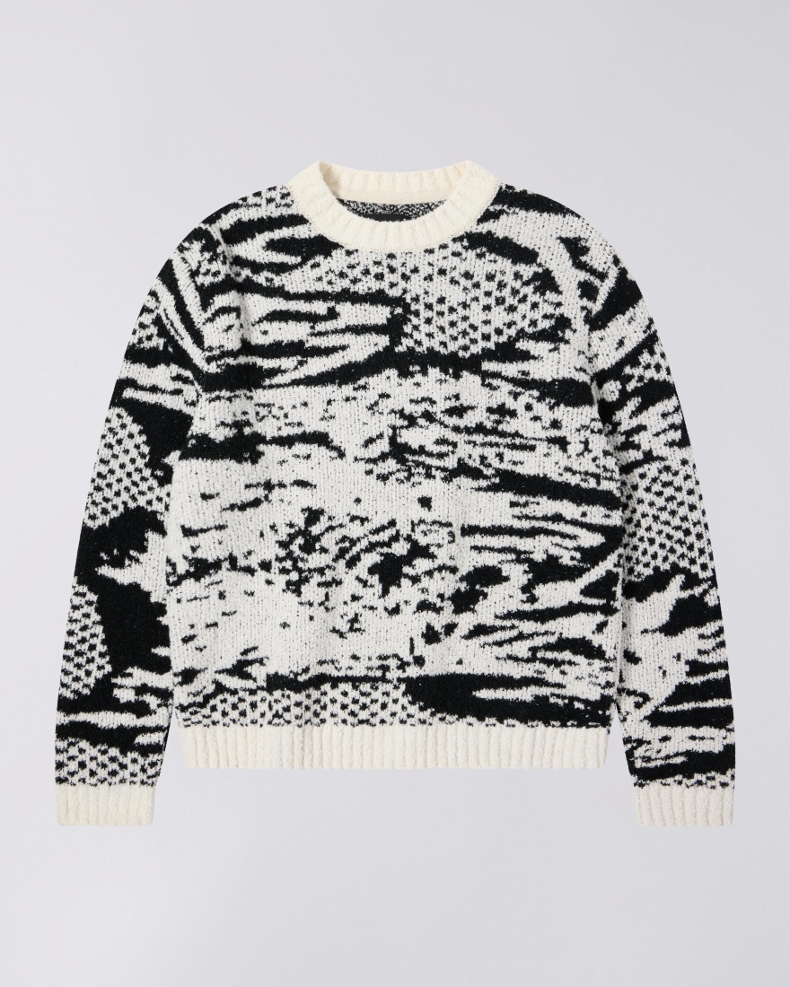 EDWIN Panku Sweater White / Black