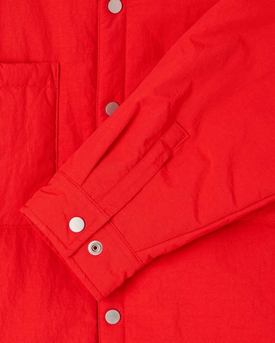 EDWIN Sphere Padded Overshirt LS Fiery Red