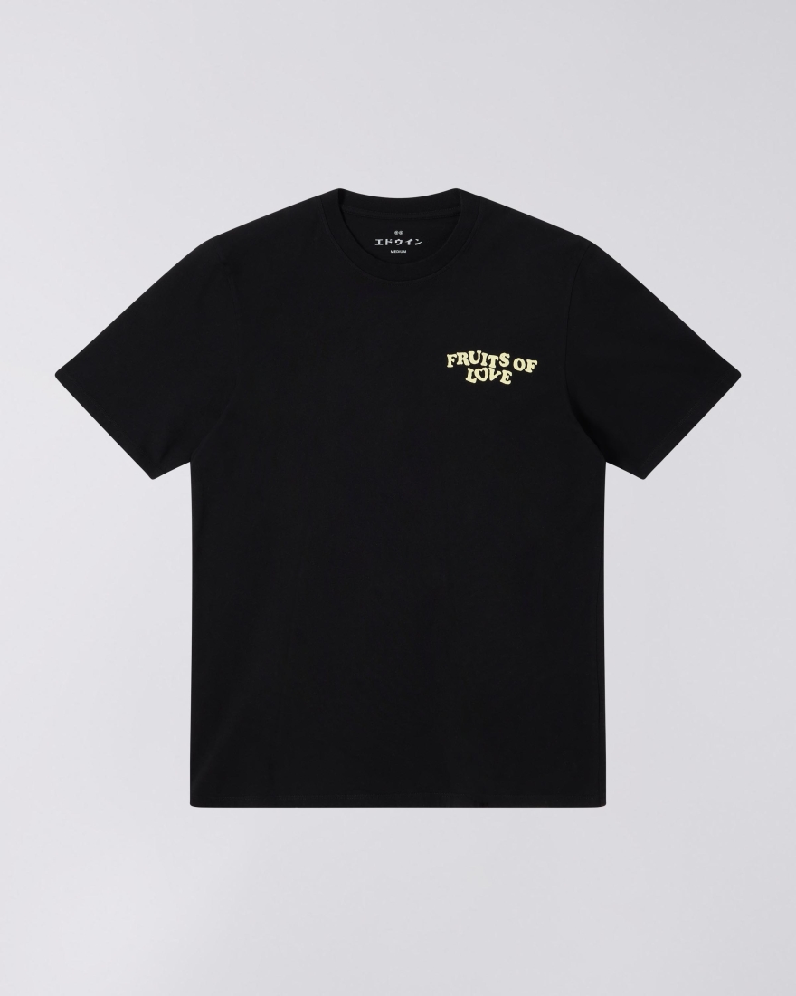 EDWIN Fruits Of Love T-Shirt Black