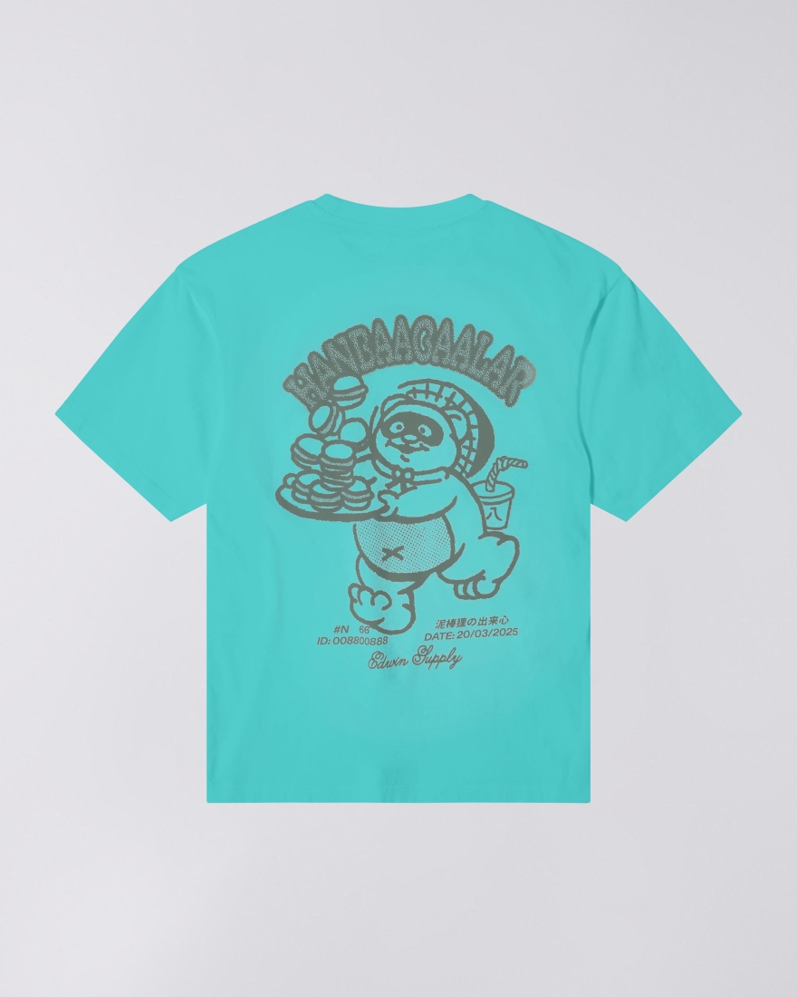 EDWIN Tanuki T-Shirt Baltic