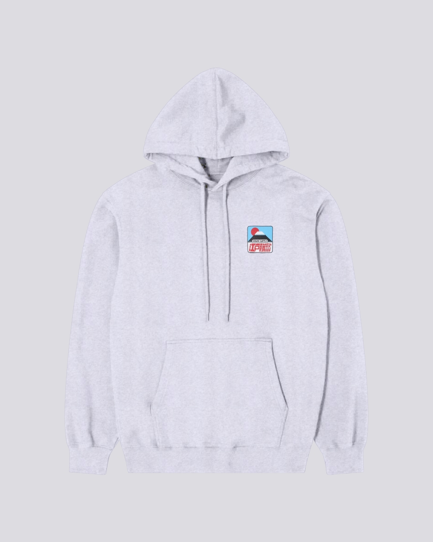 EDWIN Sunset On Fuji San Hoodie Sweat Grey Marl