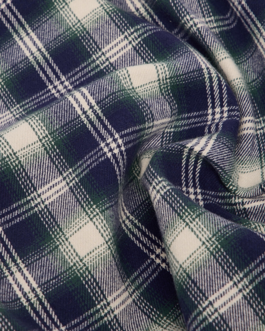 EDWIN Work Shirt LS Navy / Green