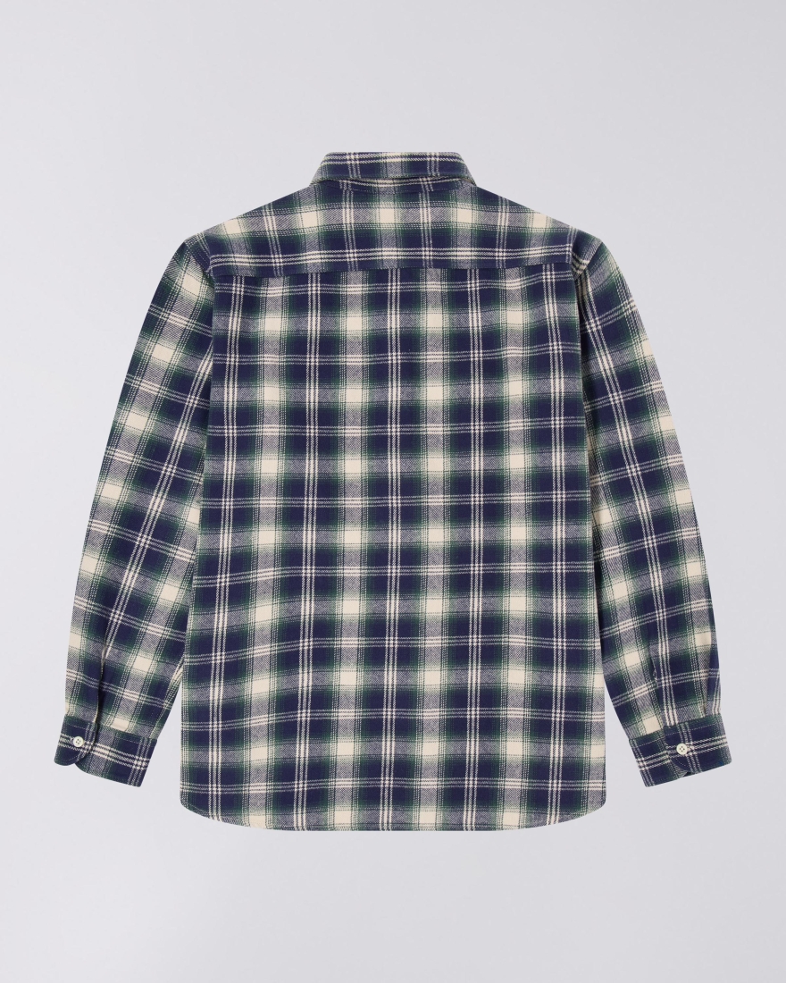 EDWIN Work Shirt LS Navy / Green