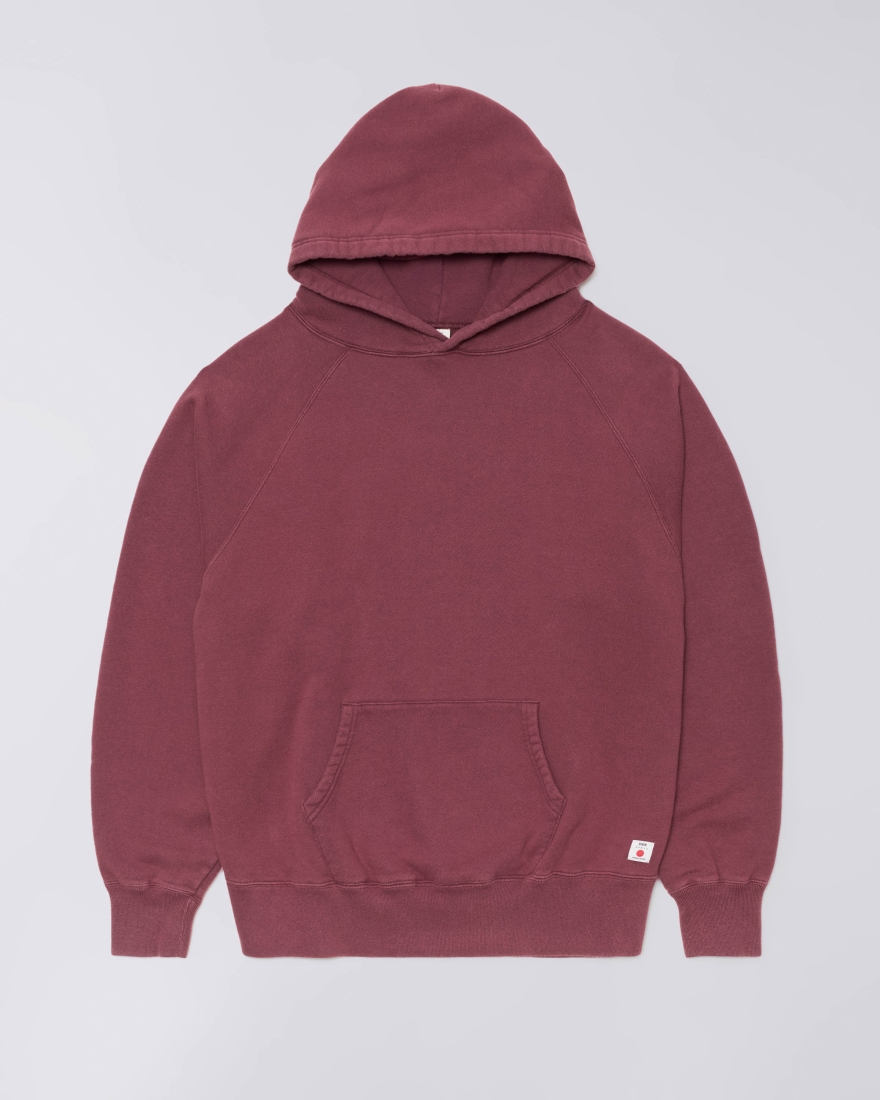 EDWIN Raglan Sleeve Hood Wine