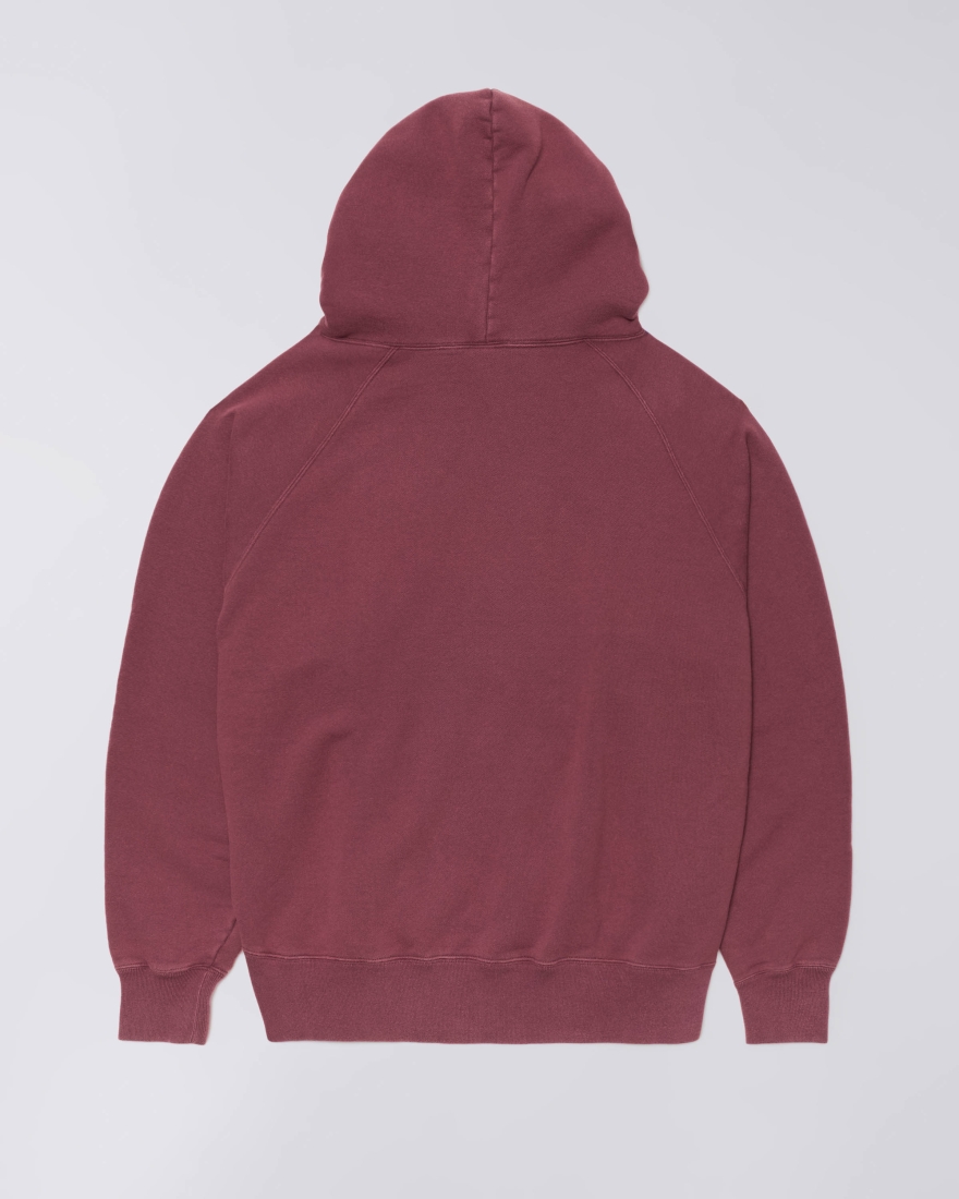 EDWIN Raglan Sleeve Hood Wine