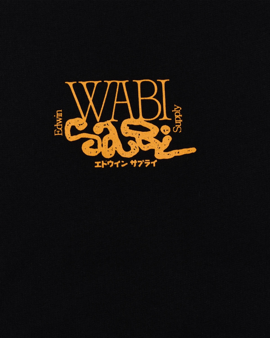 EDWIN Wabi Sabi Hoodie Sweat Black