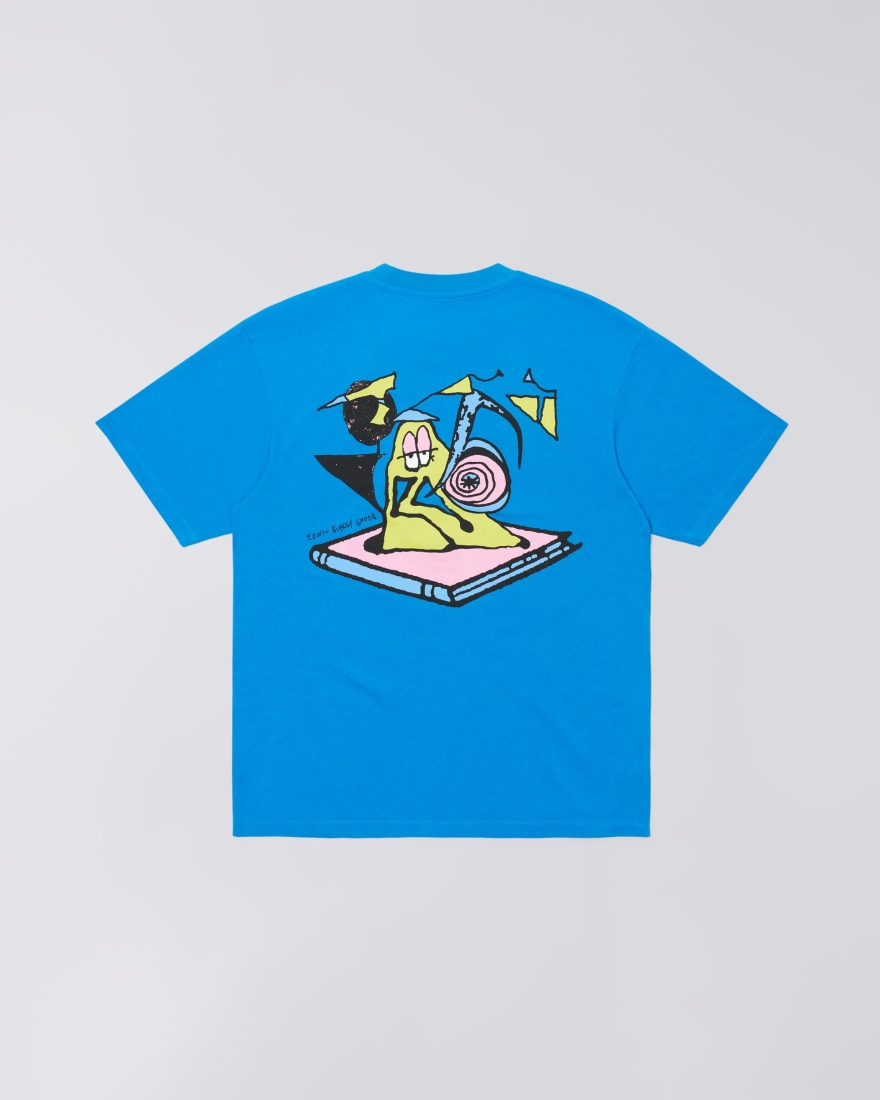 EDWIN Always Reading T-Shirt Directoire Blue