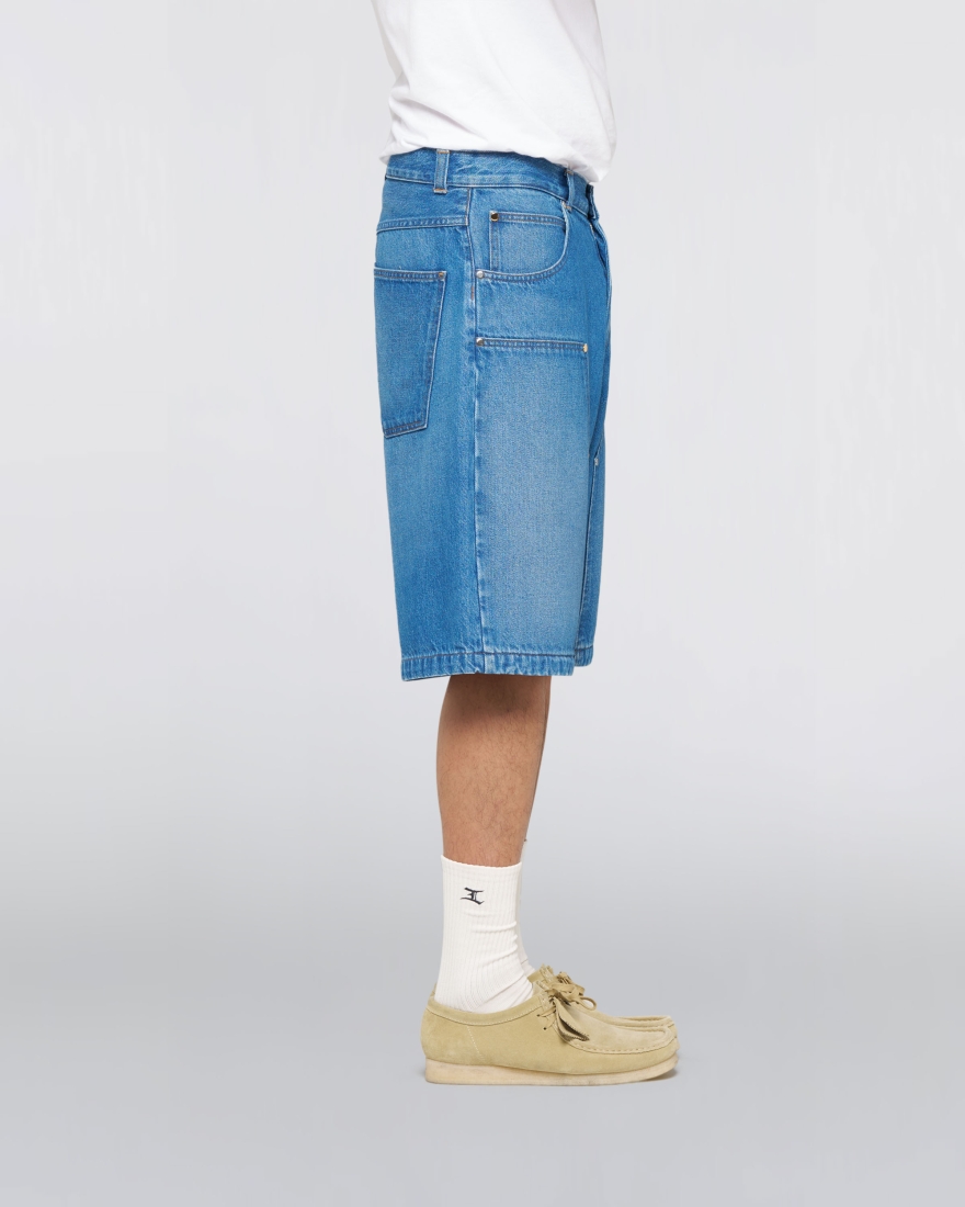 EDWIN Double Knee Worker Short Blue