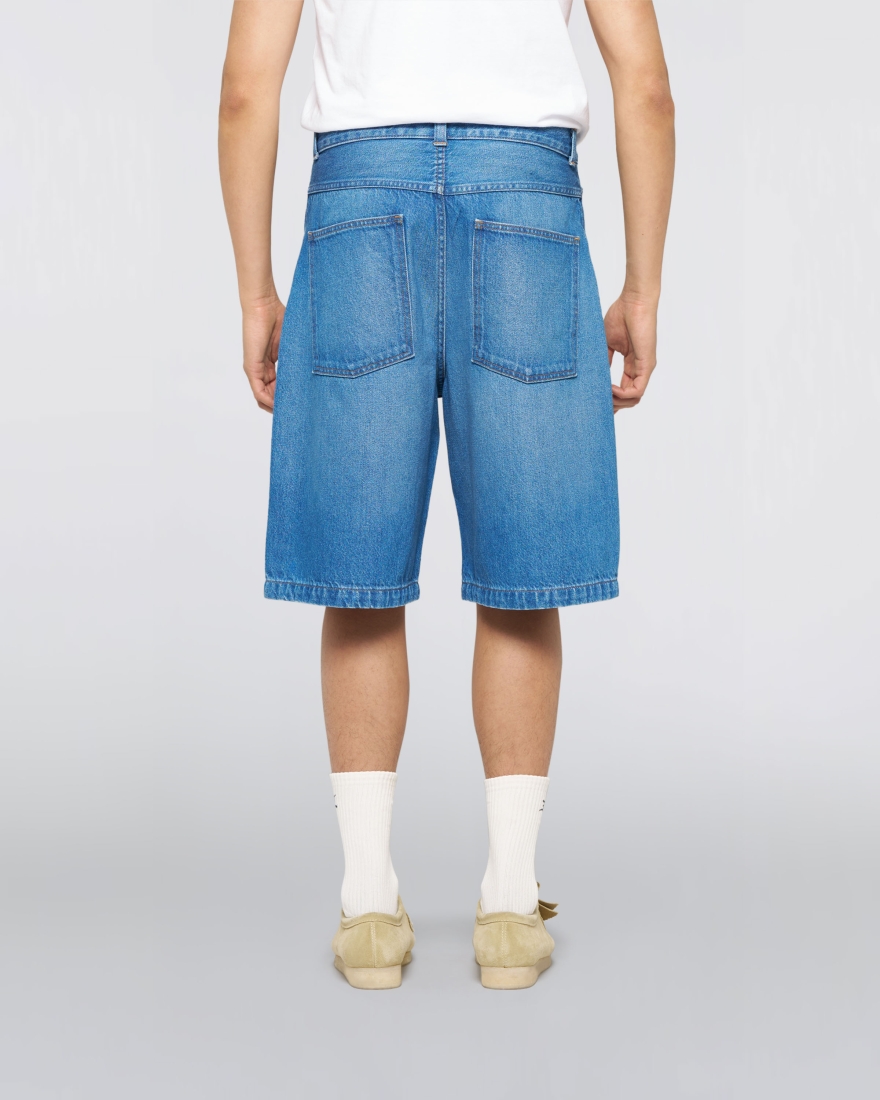 EDWIN Double Knee Worker Short Blue