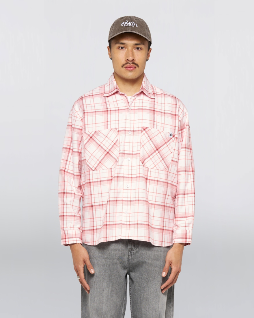 EDWIN Ace Shirt LS Light Pink
