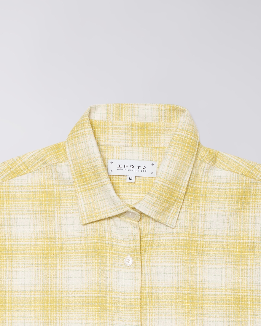 EDWIN W' Isia Shirt SS Yellow / White