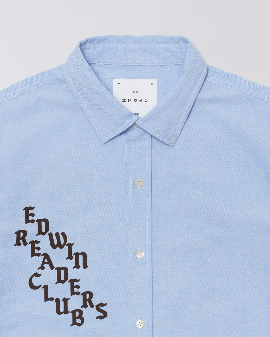 EDWIN ERC Big Ox-Shirt LS Blue