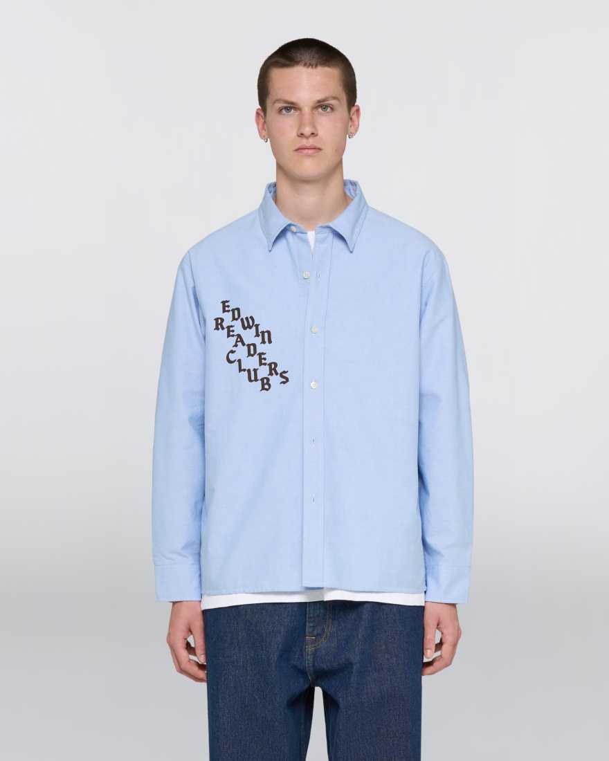 EDWIN ERC Big Ox-Shirt LS Blue