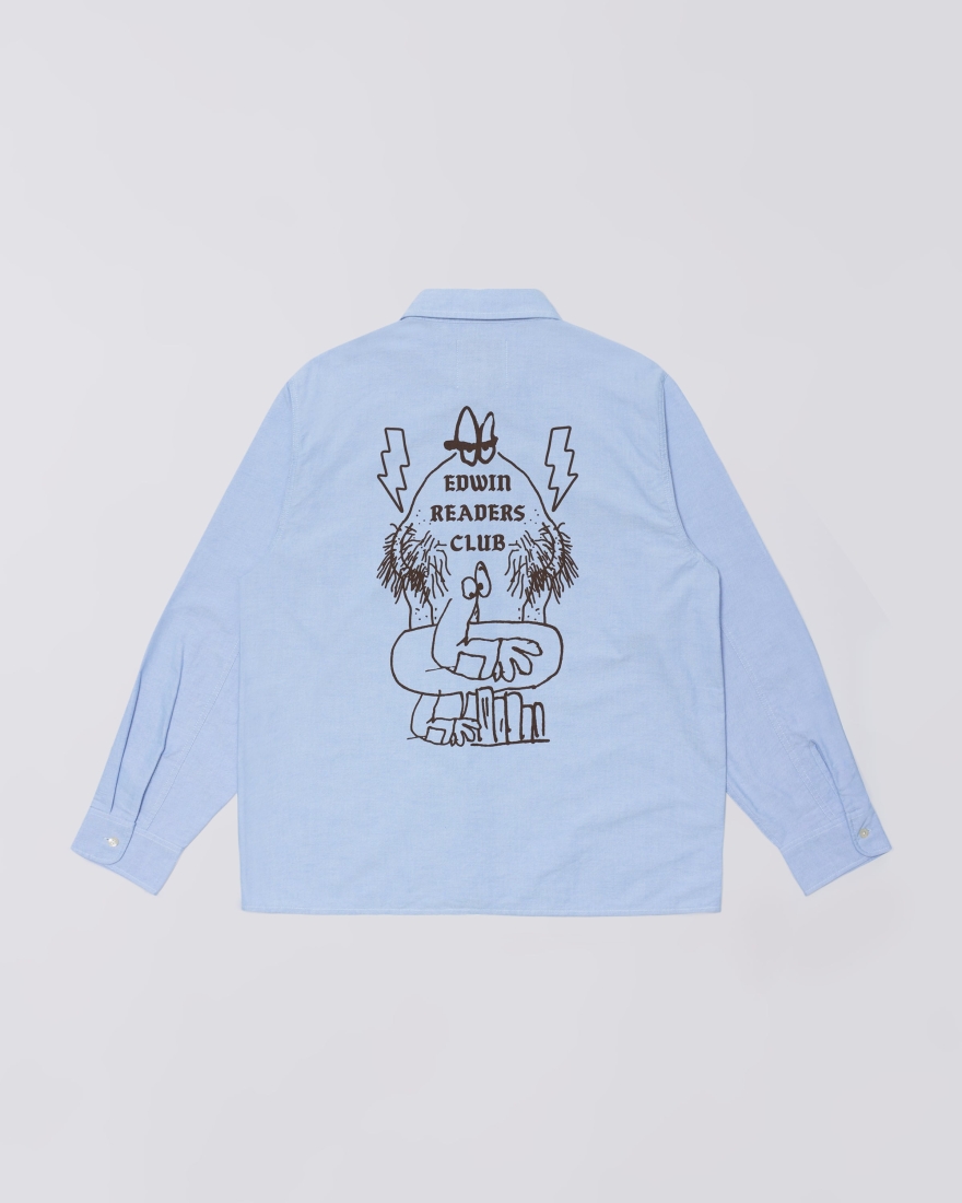 EDWIN ERC Big Ox-Shirt LS Blue