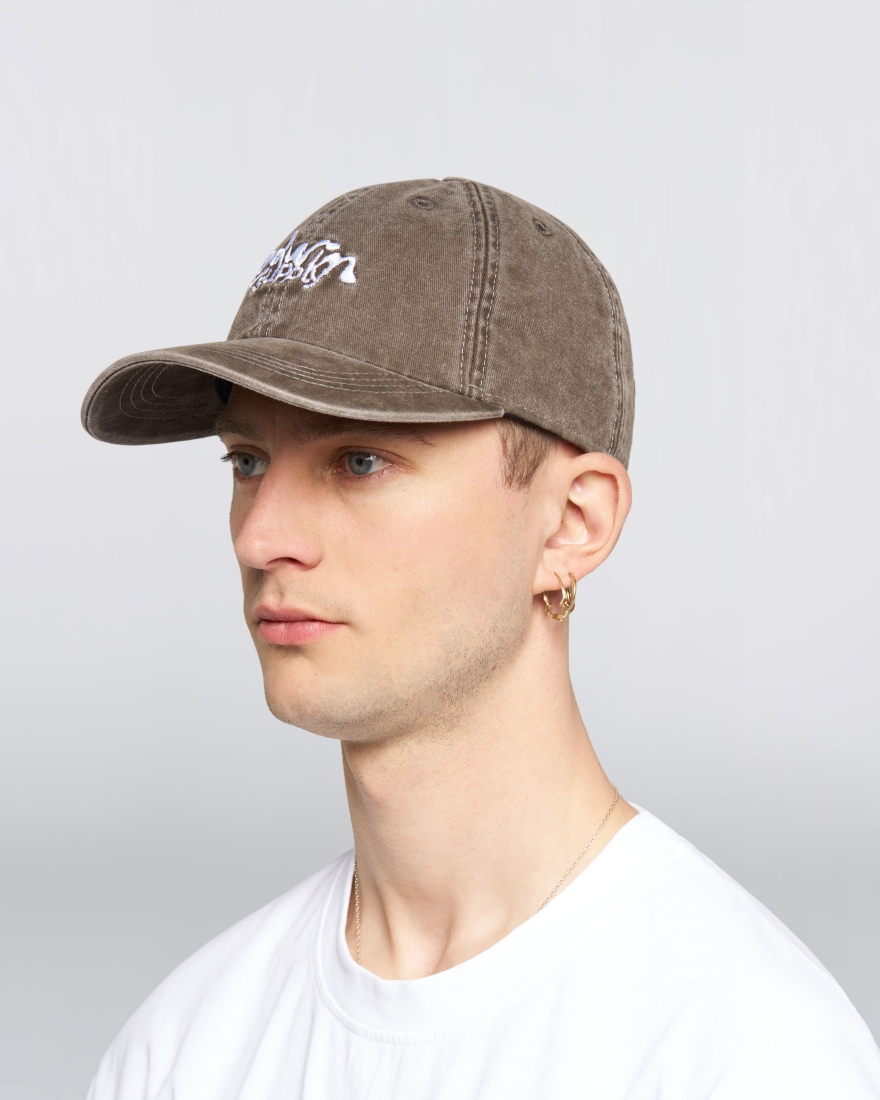 EDWIN Soft Washed 6 Panel Cap Brown