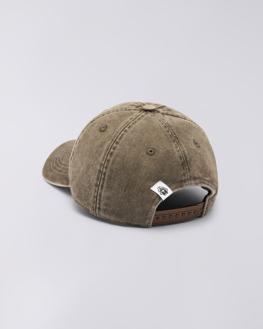 EDWIN Soft Washed 6 Panel Cap Brown