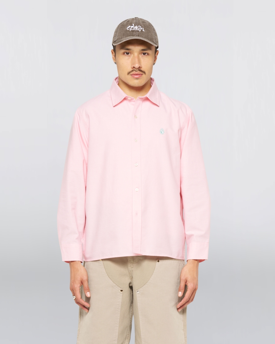 EDWIN Big Ox-Shirt LS Pink