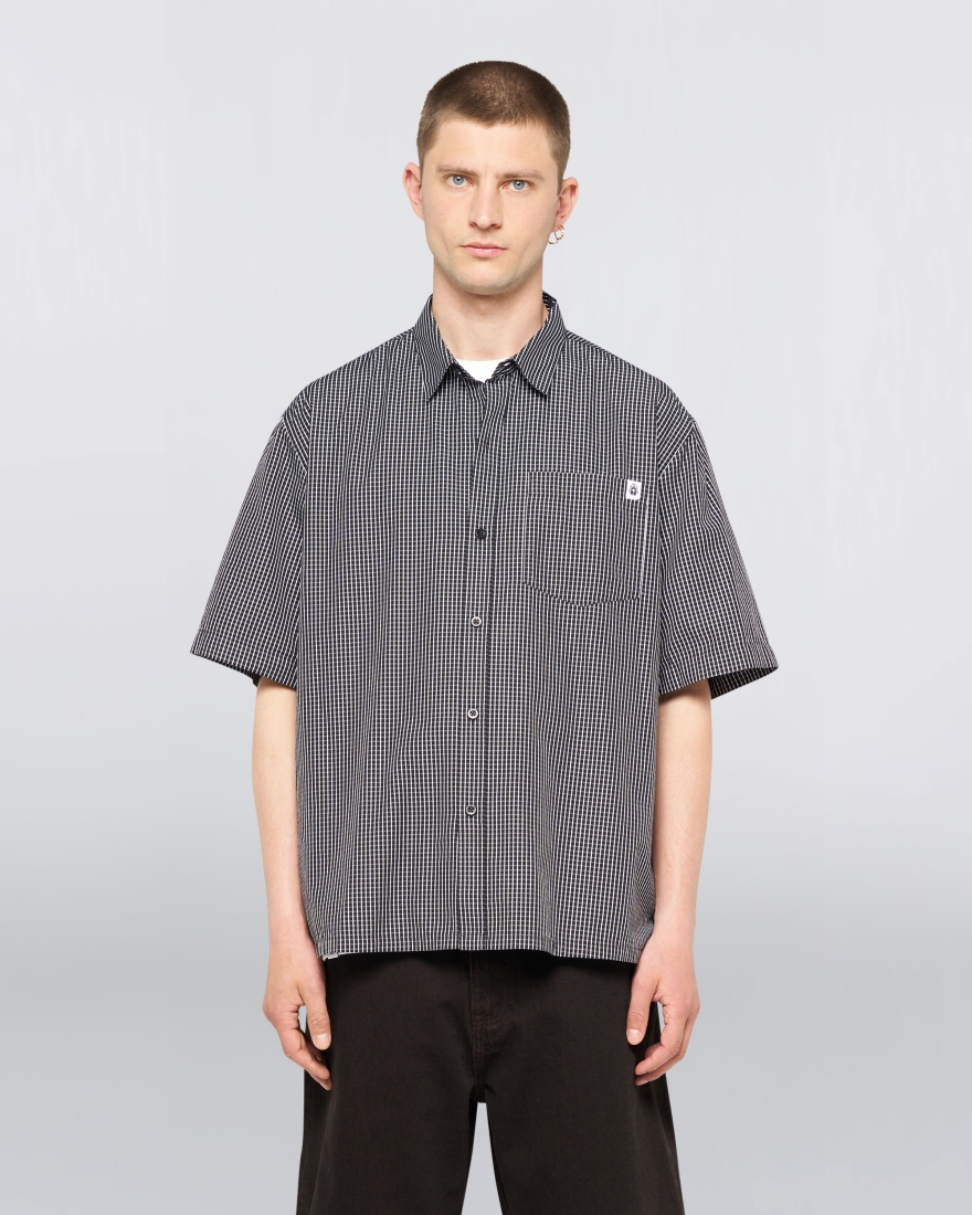 EDWIN Millbury Shirt SS Black / White