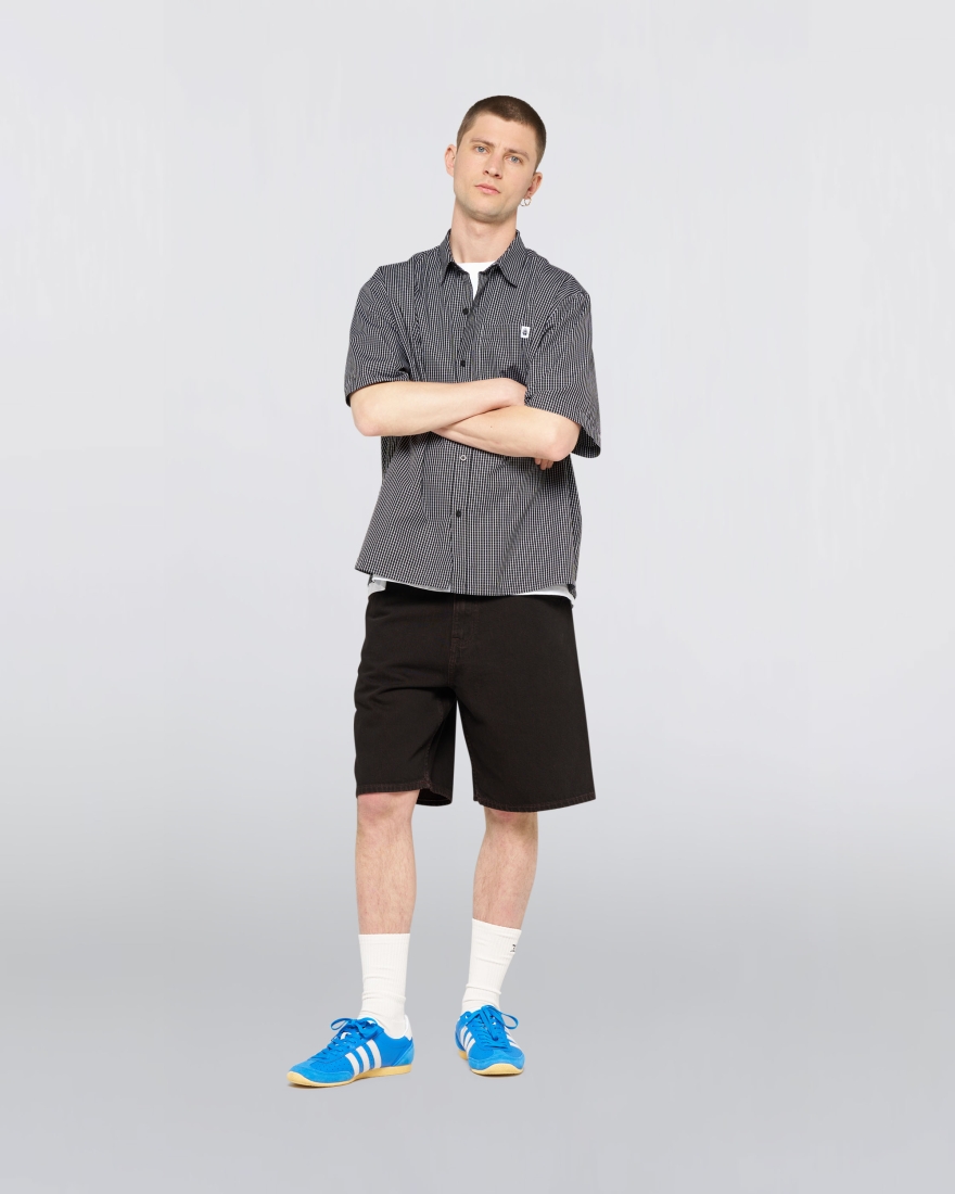 EDWIN Millbury Shirt SS Black / White