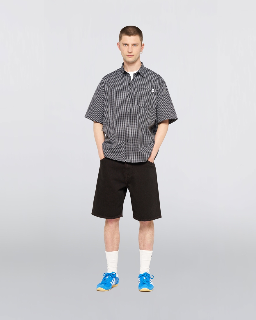 EDWIN Millbury Shirt SS Black / White
