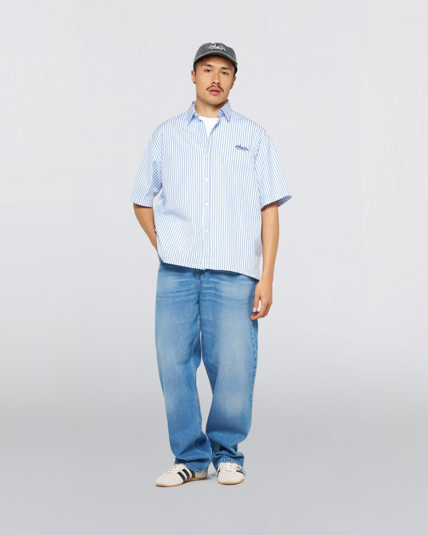 EDWIN Toledo Shirt SS White / Blue