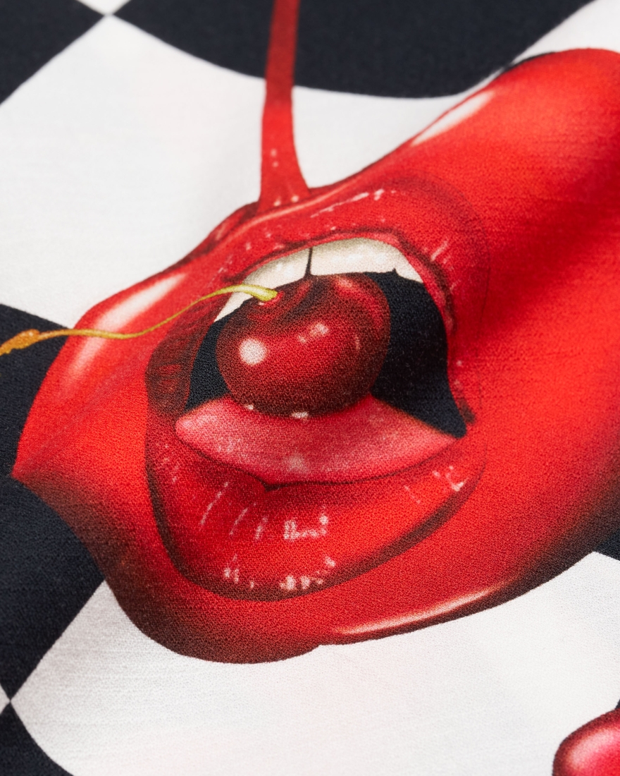 EDWIN Miki Kim Cherry Shirt SS Multicolor