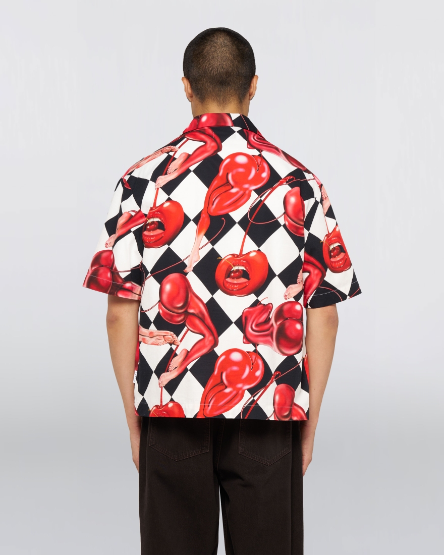 EDWIN Miki Kim Cherry Shirt SS Multicolor