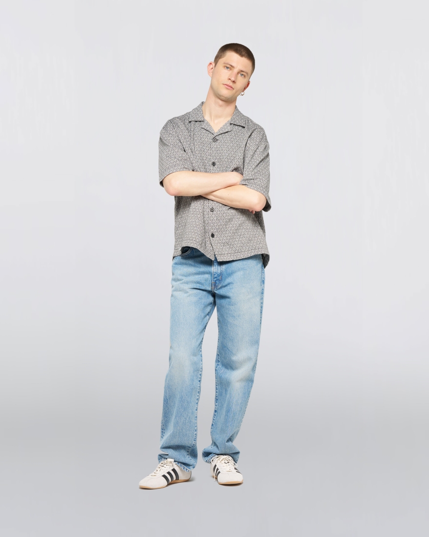 EDWIN Saga Shirt SS Black / White