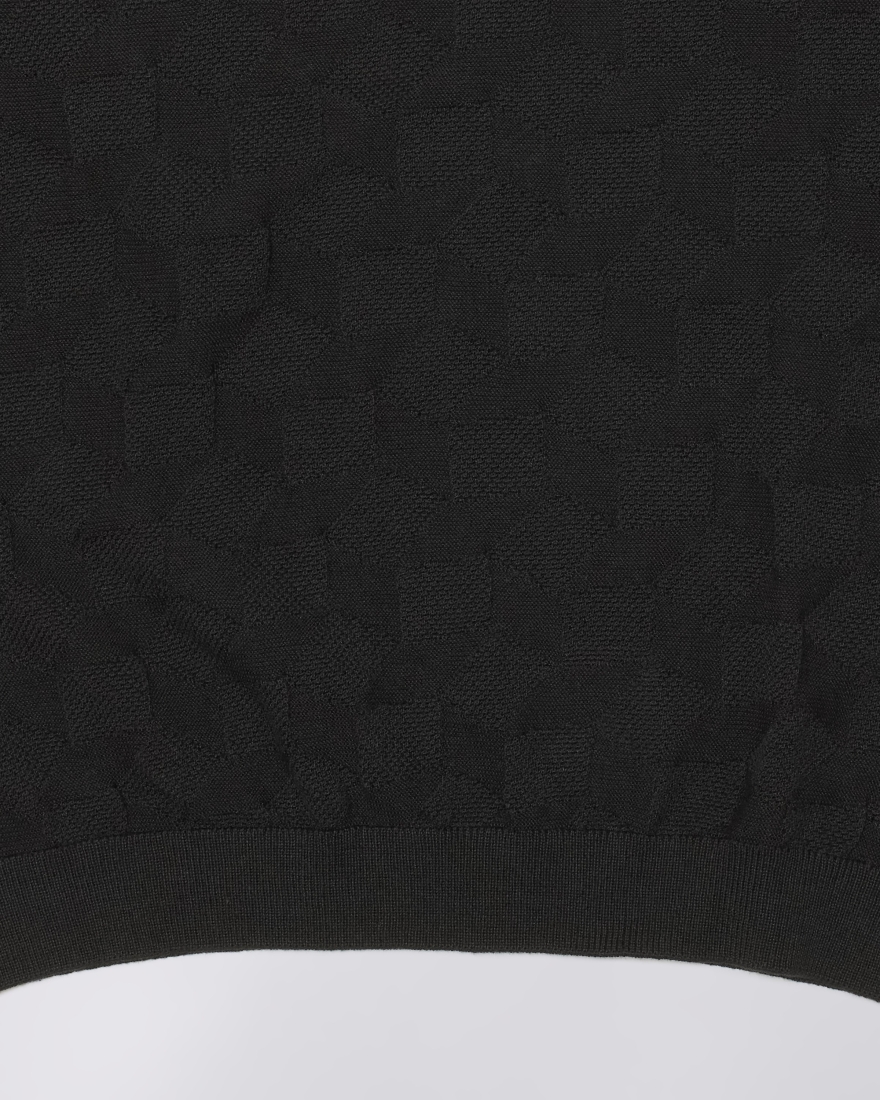 EDWIN Block Knitted T-Shirt Black