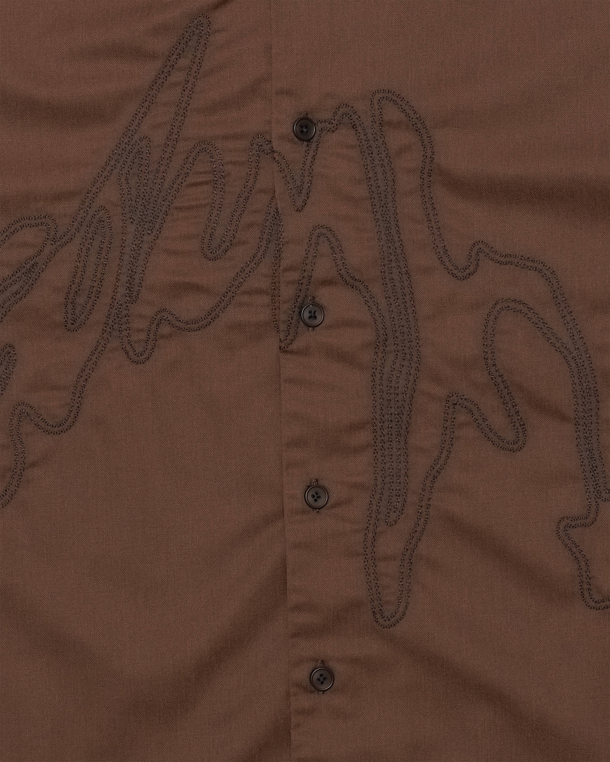 EDWIN Shizuku Shirt SS Coffee Bean