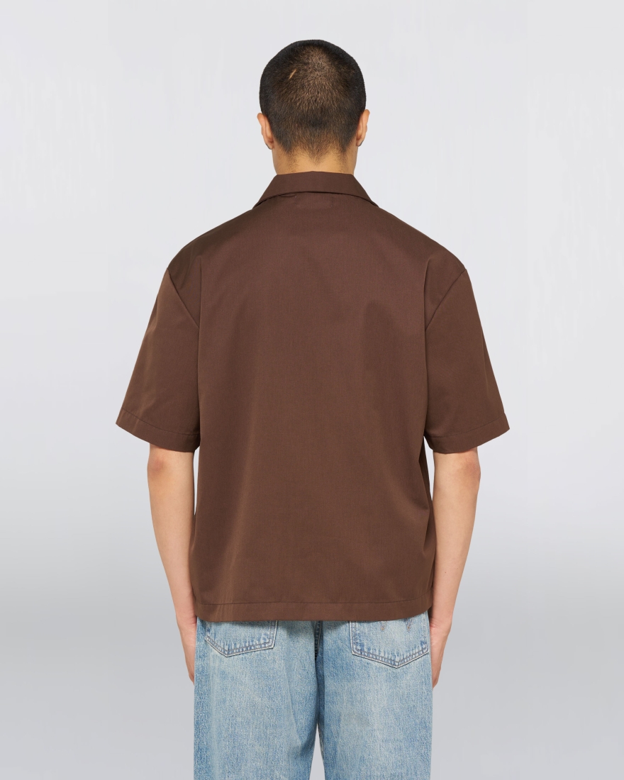 EDWIN Shizuku Shirt SS Coffee Bean