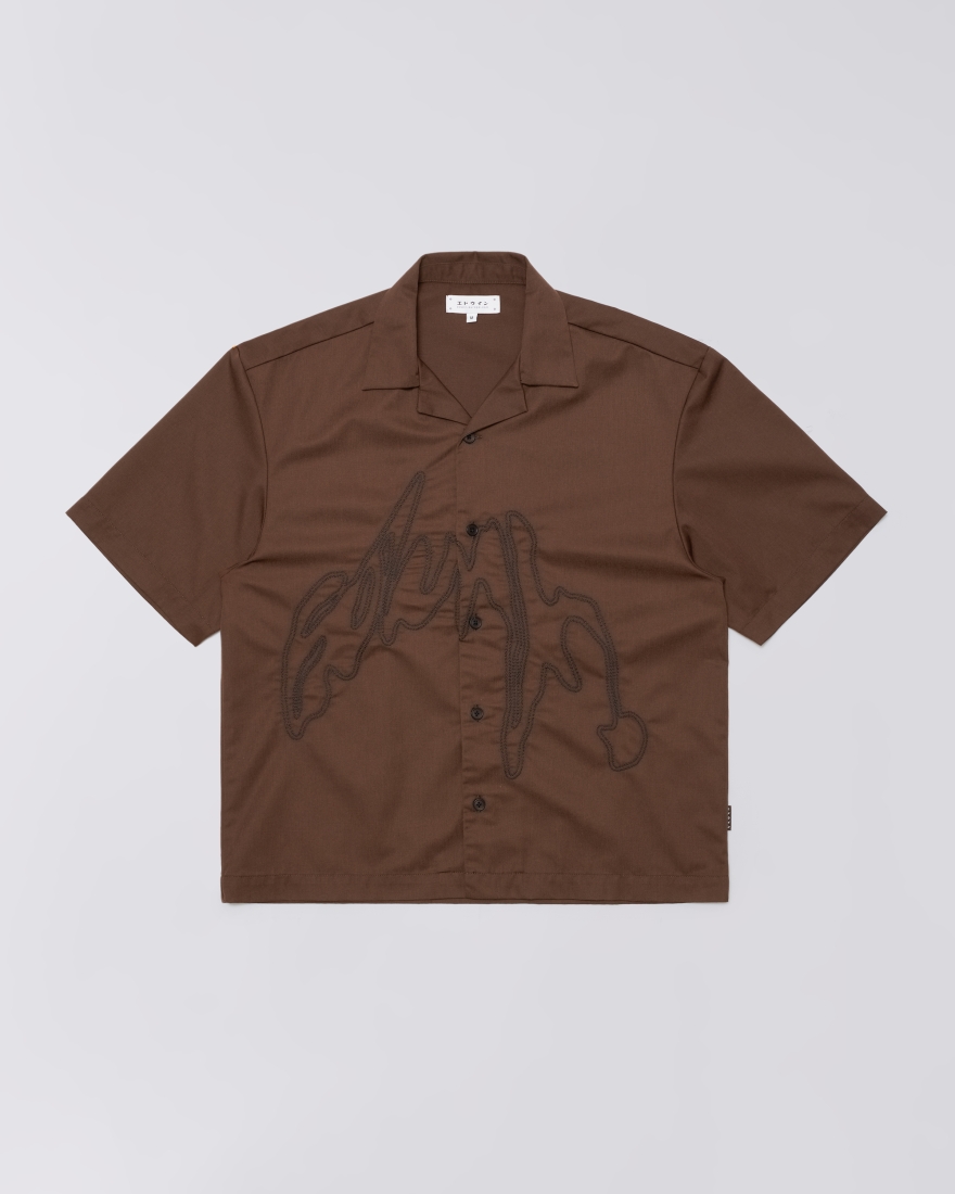 EDWIN Shizuku Shirt SS Coffee Bean