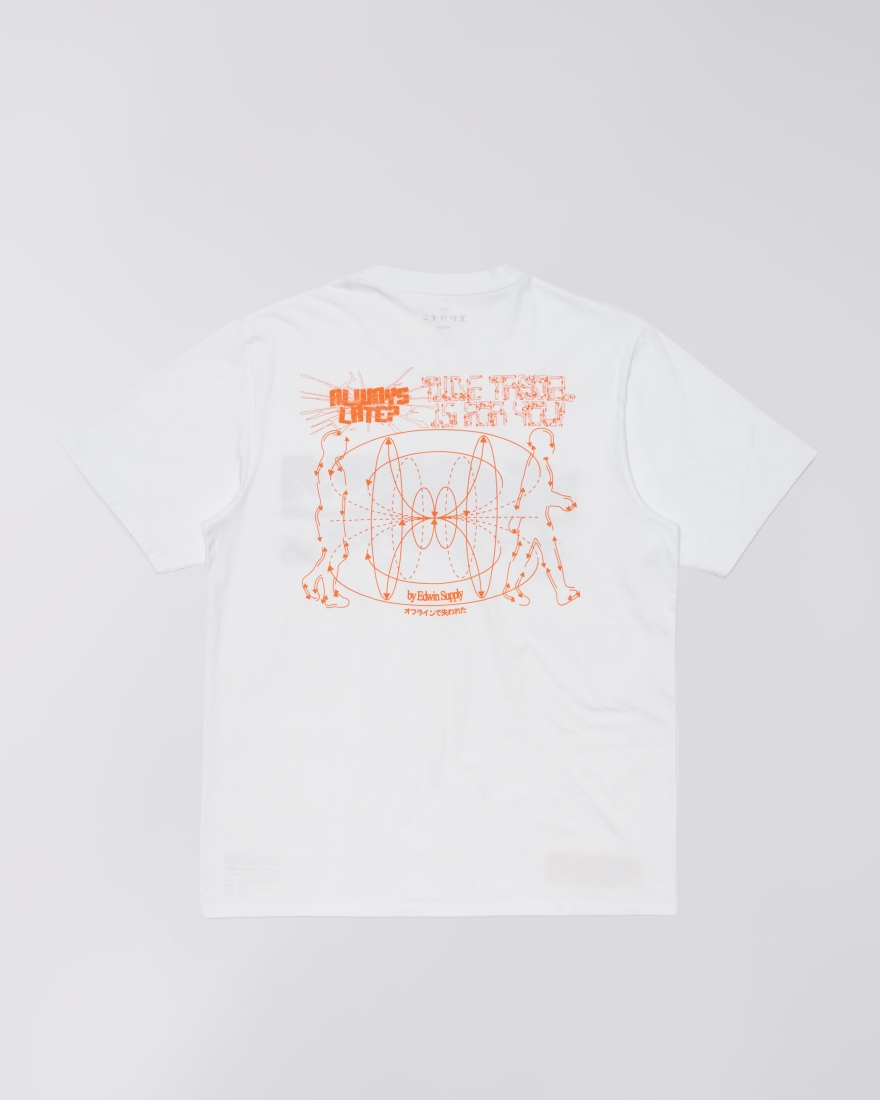 EDWIN Always Late T-Shirt White