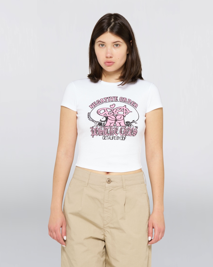 EDWIN W' Positive Chaos T-Shirt White