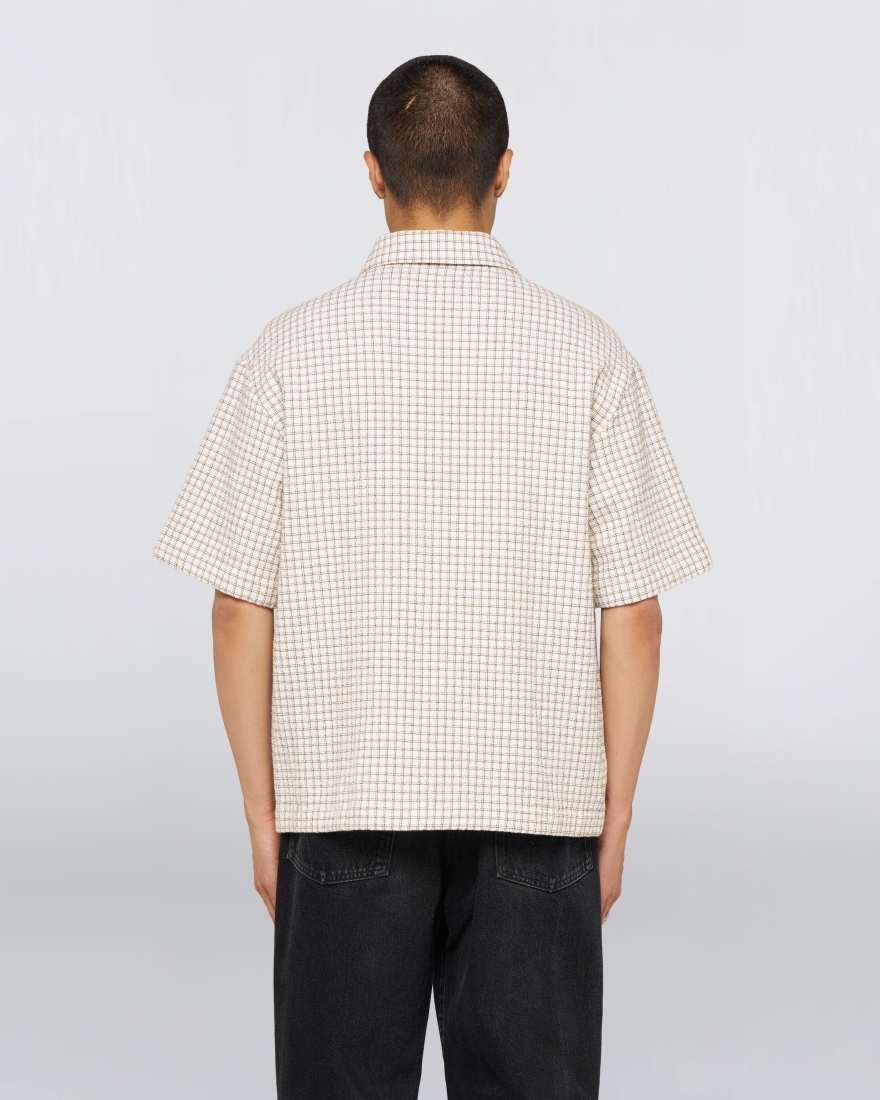 EDWIN Zed Shirt SS White / Brown