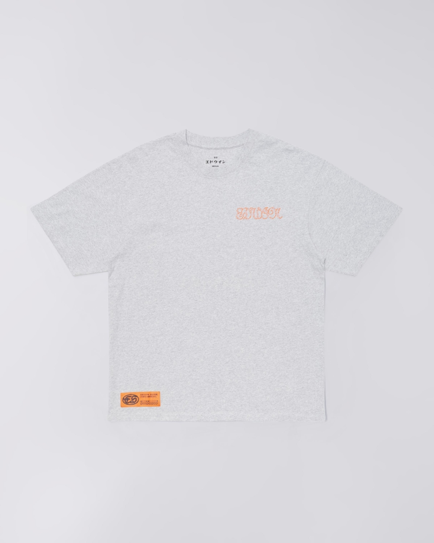 EDWIN Spiral Sighs T-Shirt Grey Marl