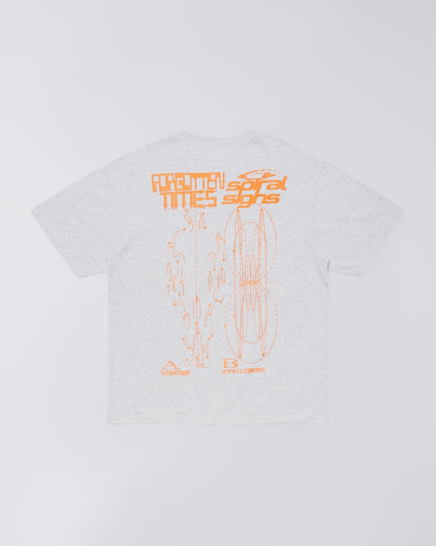 EDWIN Spiral Sighs T-Shirt Grey Marl
