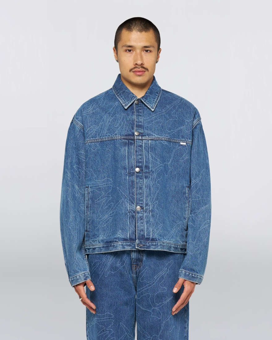 EDWIN Shizuku Freeland Jacket Blue