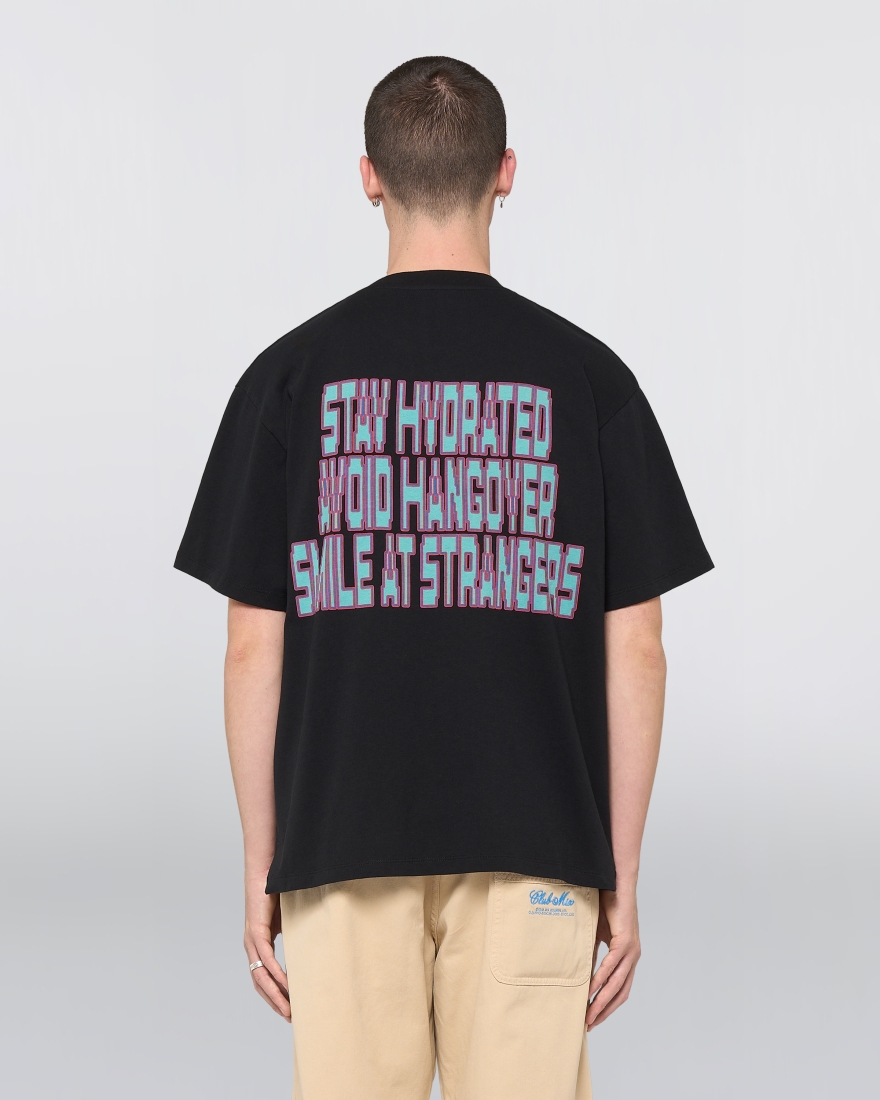 EDWIN Avoid Hangover T-Shirt Black