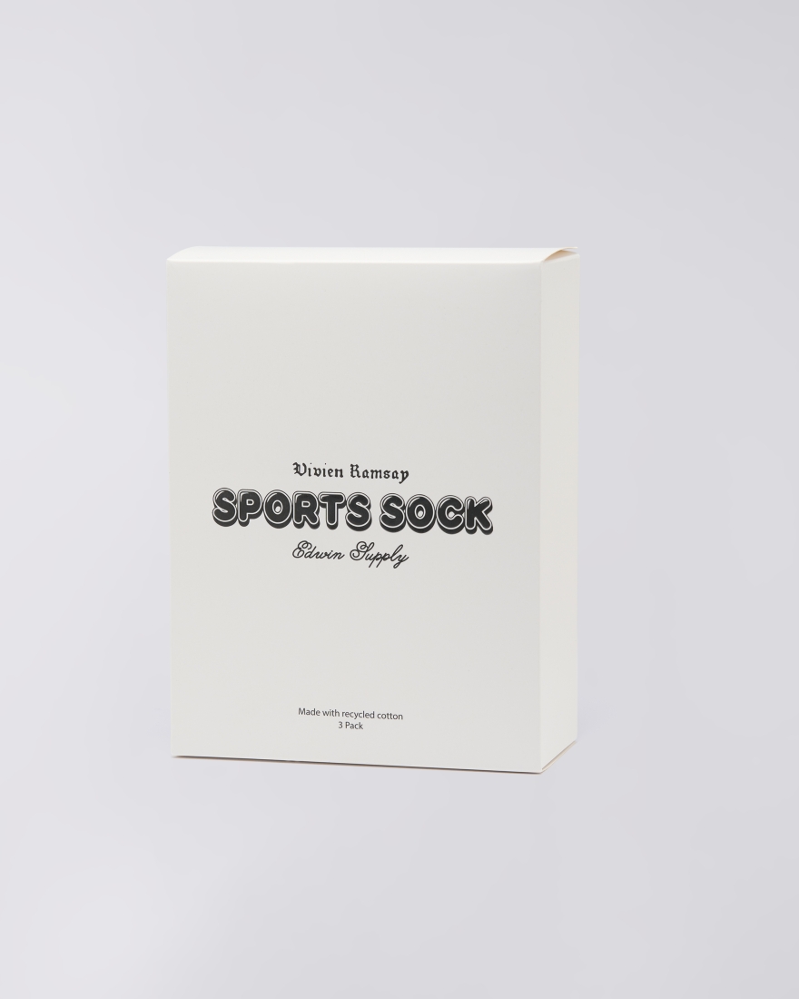 EDWIN EDWIN x Vivien Ramsay Sport Socks (3 Pack) Black