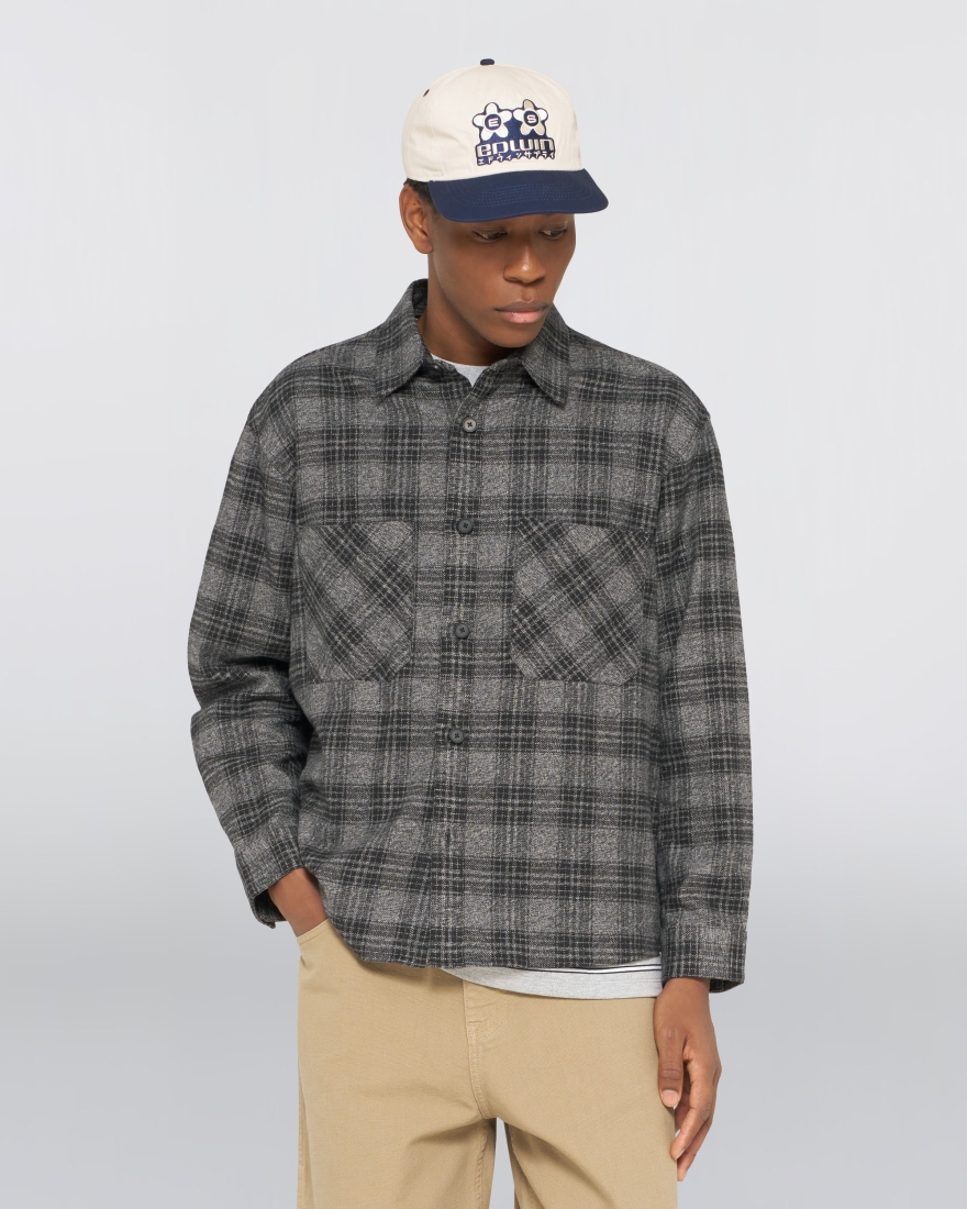 EDWIN Ace Shirt LS Black / Grey
